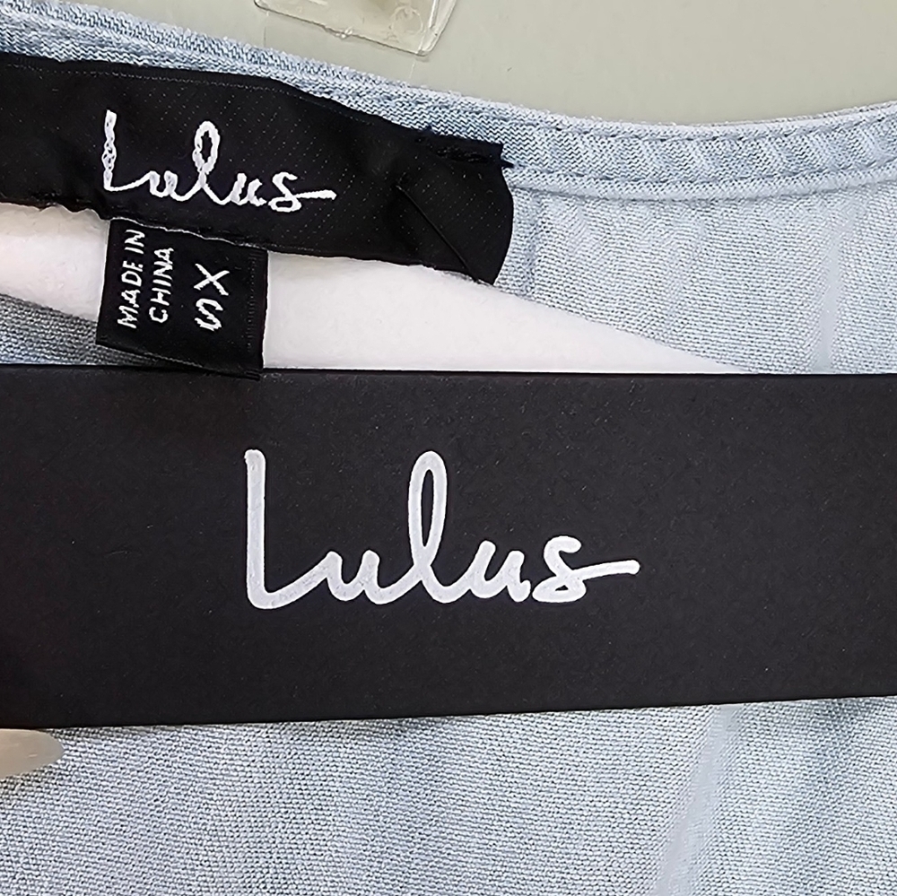 Lulus Charming Presence Light Blue Chambray Mini Dress With Pockets - Picture 6 of 10